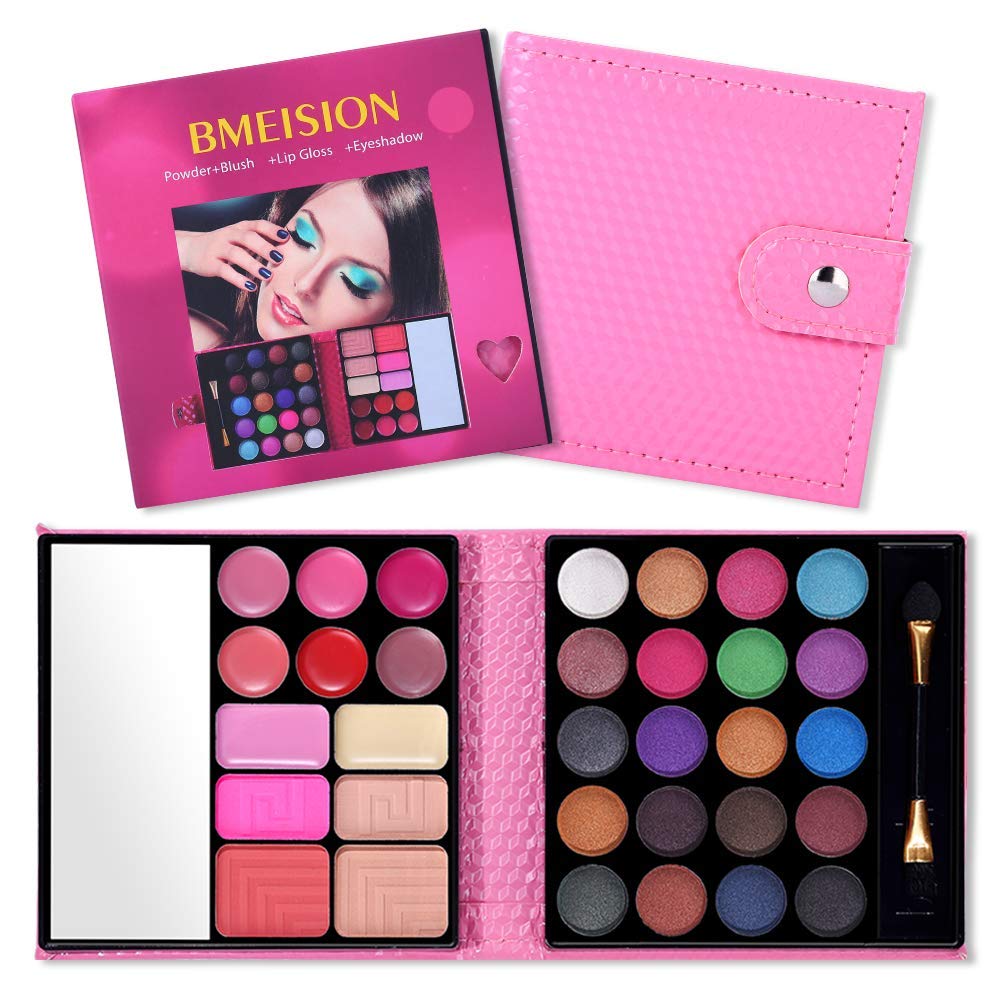 Roselume Allure Makeup Collection, All in One Makeup Kit with 20 Eyeshadows, 6 Lip Glosses, Blush, Powder, Concealer and Mirror